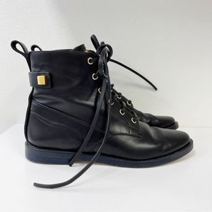 Stuart Weitzman Black Leather‎ Ryder Boots Bootie 7.5
